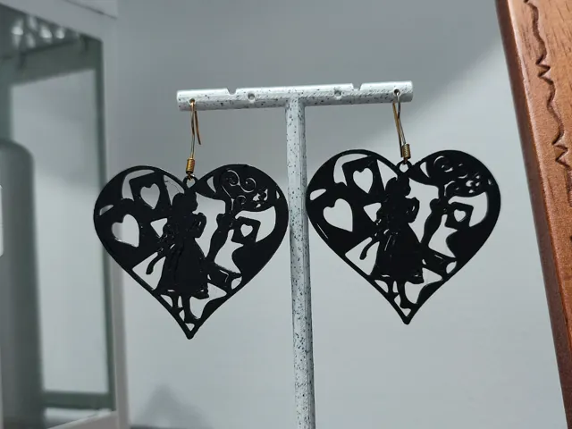 Aretes El Jardín de Corazones (Wonderland)