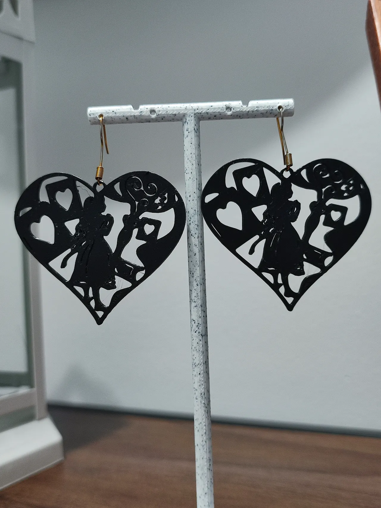 Aretes El Jardín de Corazones (Wonderland) view 3