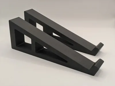 Minimalist Laptop Stand / Ergonomic Laptop Risers - Free 3D Print Model ...