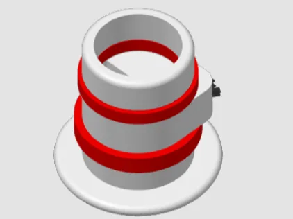 Le' Yogurt Scout Woggle (French Yogurt Woggle)