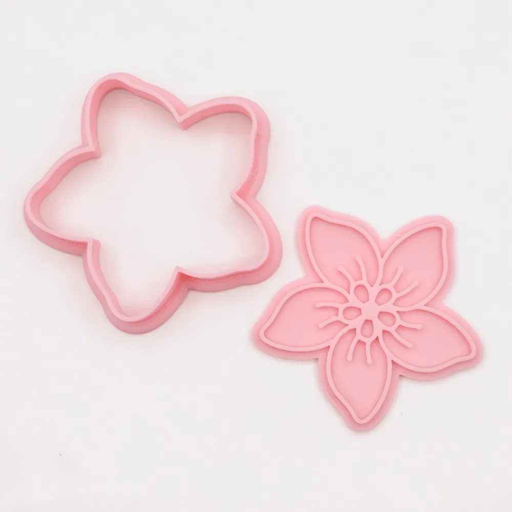 Flowers cookie cutters / stamp by Indibles MakerWorld