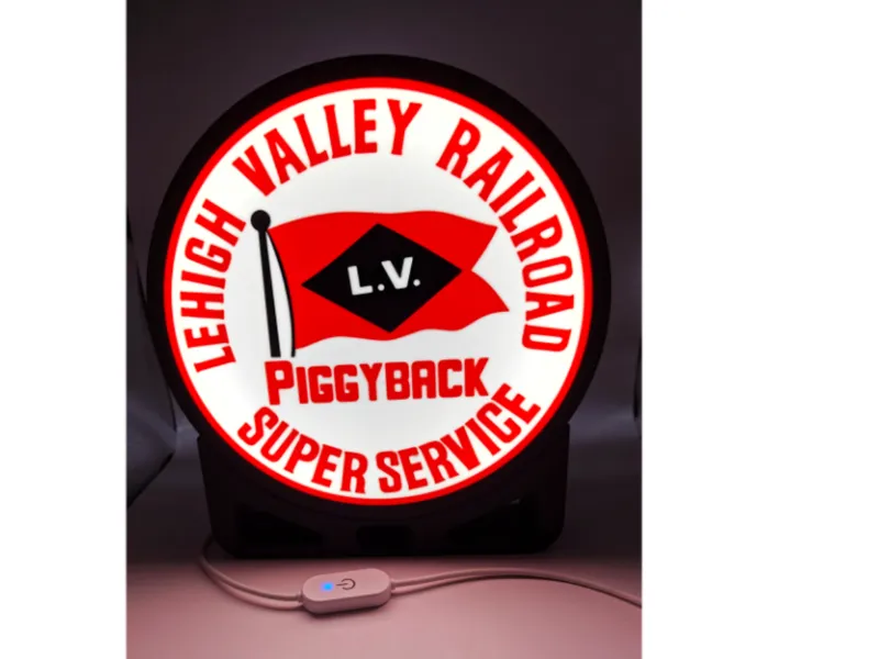 Lehigh Valley RR Piggyback Super Service lightbox