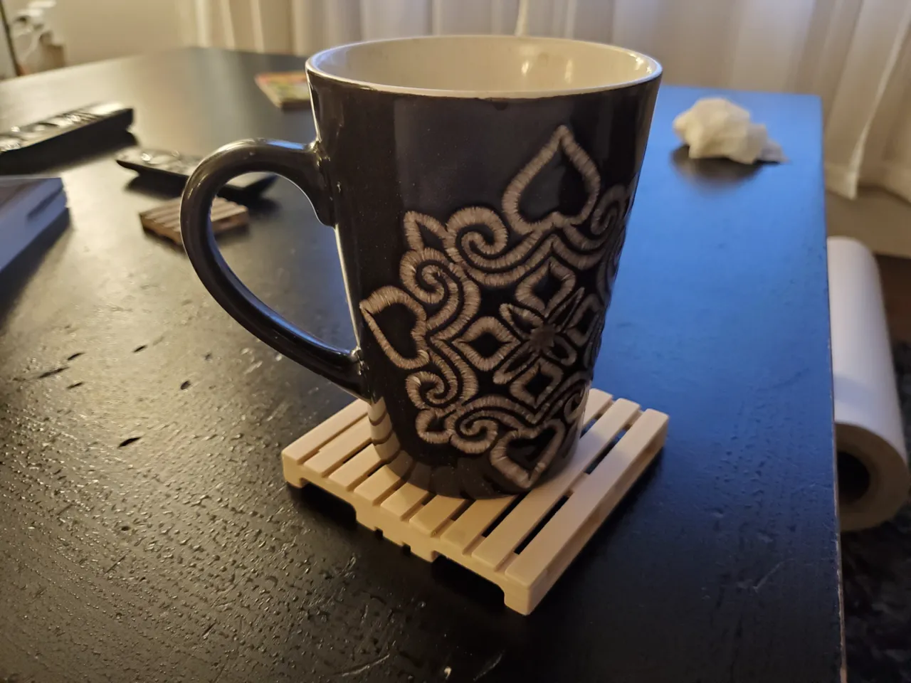 Pallet coffee coaster view 3