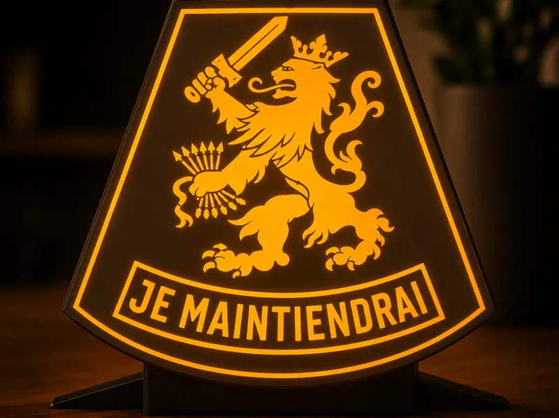 Nederlands defensie – Je Maintiendrai LED Lichtbox