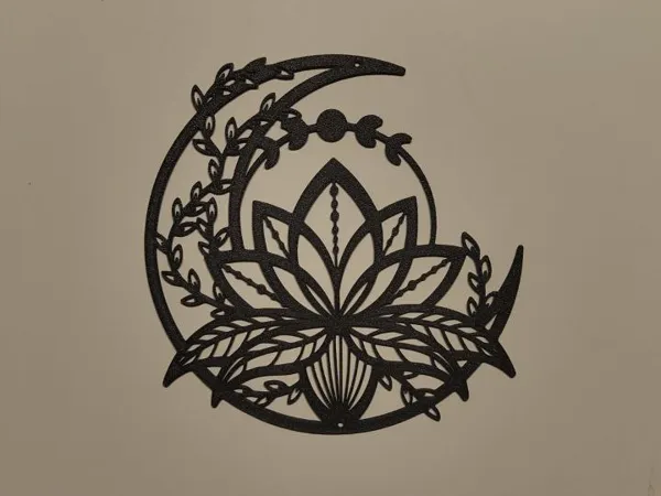 Déco murale lotus et lune