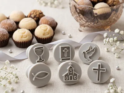Brigadeiro Stamp Baptism or Communion Theme 