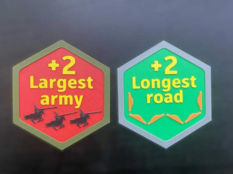 Settlers of Catan - Largest army & Longest road