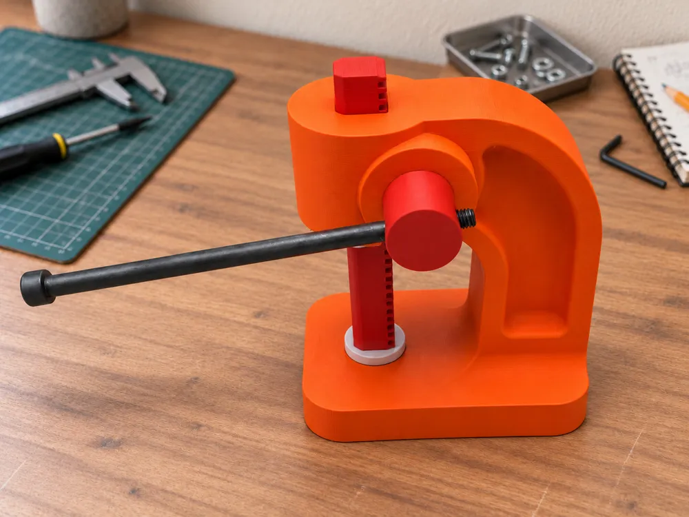 Studio Rack Diy Mini Mechanical Press β Mini Rack & Pinion Press - Free 3D Print Model ...