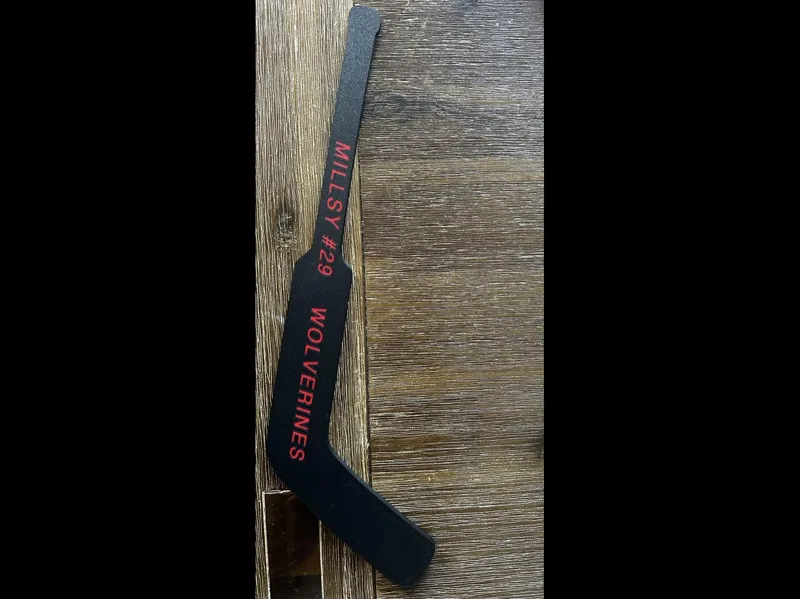 Goalie Stick with customizable Name, Number & Team