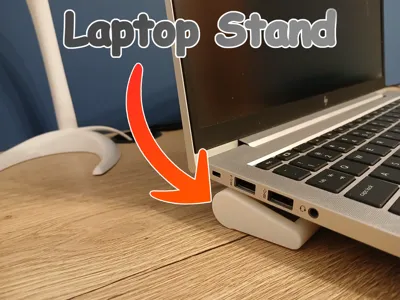 Compact laptop stand