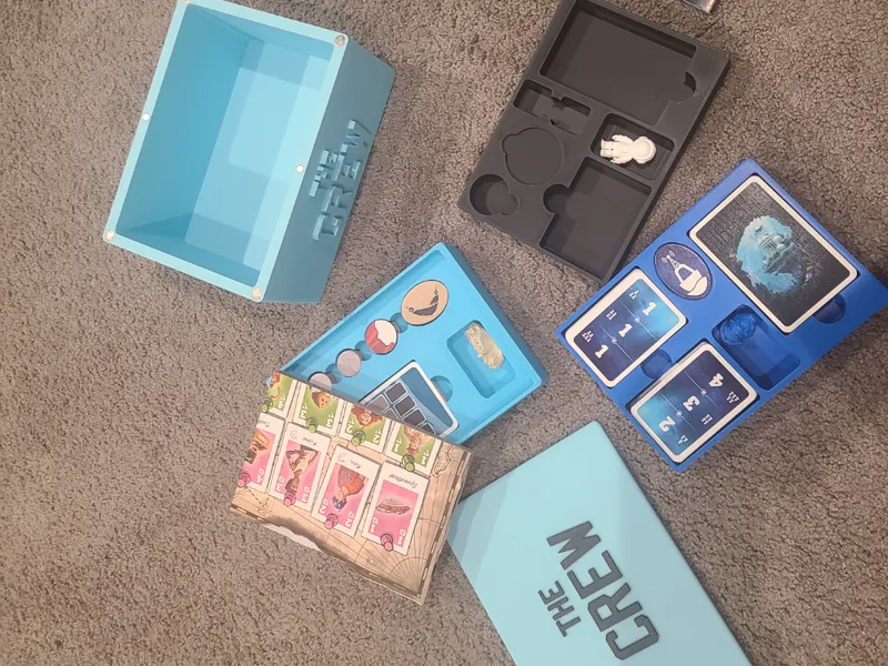 The Crew Games storage trays and box