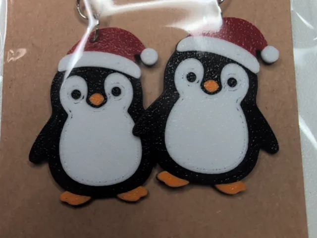 Christmas Penguin Earrings