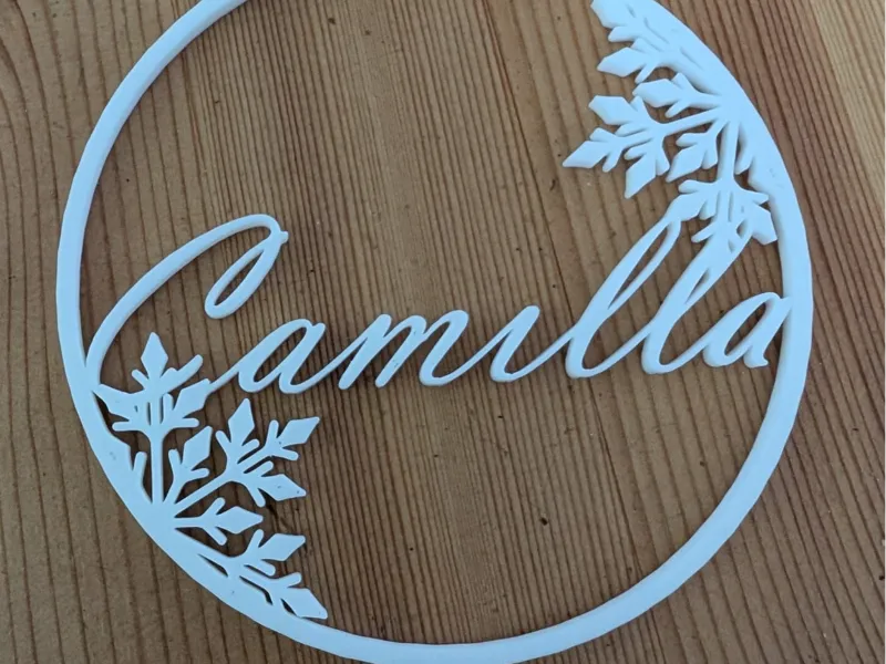Boule de Noël personnalisé "Camillia"
