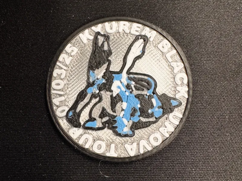 Kyurem Black Unova Tour coin
