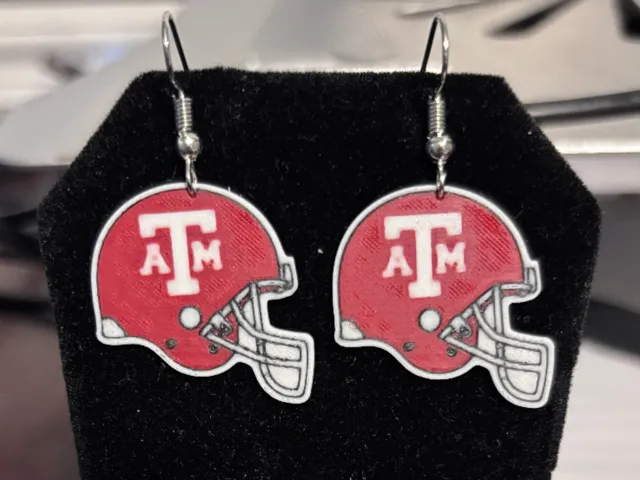 Texas A&M Helmet Earrings