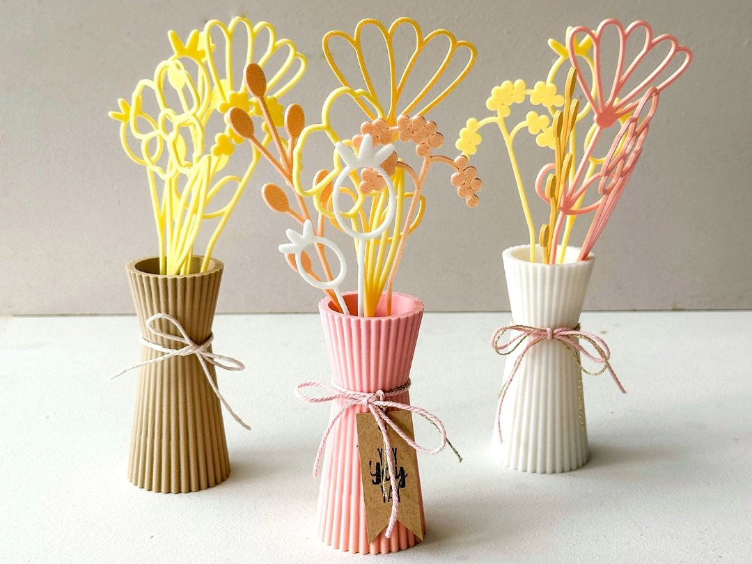 BloomPods - Mini Blumenvase - Base & Blumen