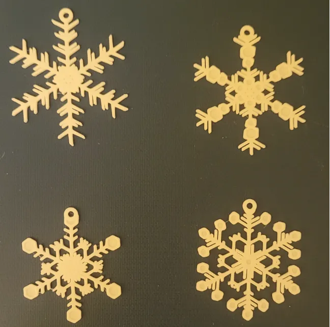 copos de nieve para arbol de navidad