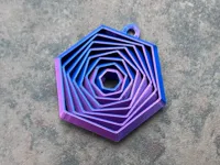 Porte-clés fidget hexagonal — photo 2