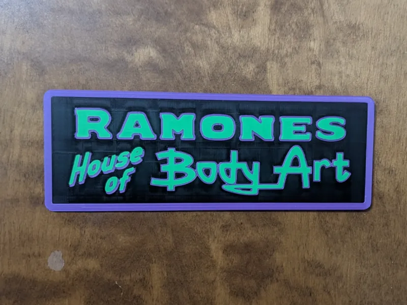 Ramones House of Body Art Sign