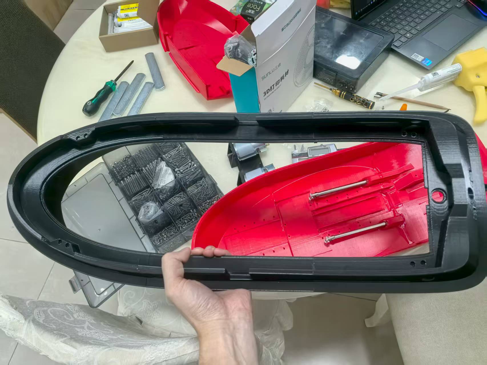 Miniatura 3 do modelo 3D 免漆版拖船，无需多色打印