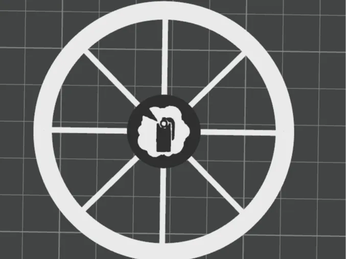 Kill Team Smoke Grenade Token with effect ring