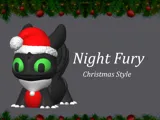Артикулирана фигурка Night Fury в коледен стил