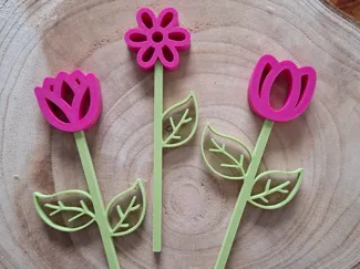 Blumen mit Stiel