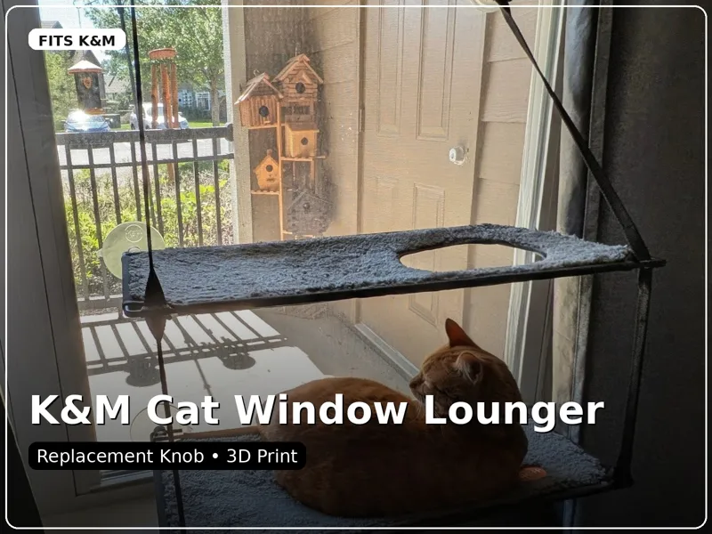 K&M Cat Window Lounger Knob Part Replacement