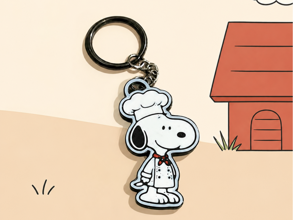 Snoopy Chef Keychain