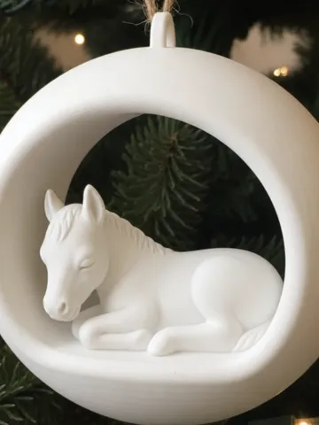Letrero o emblema decorativo: Cute Horse Christmas Ornament — vista de referencia 2