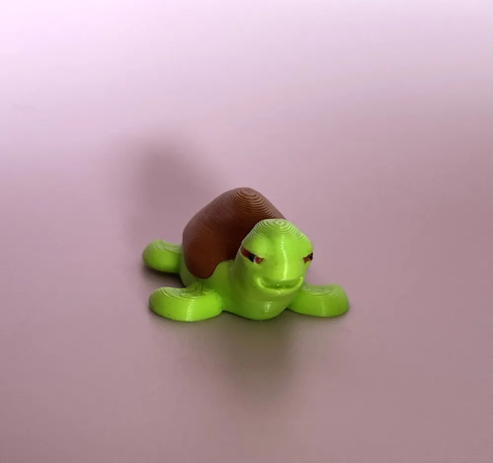 Stoned Turtle Buddy (mini meme figure) - Free 3D Print Model - MakerWorld