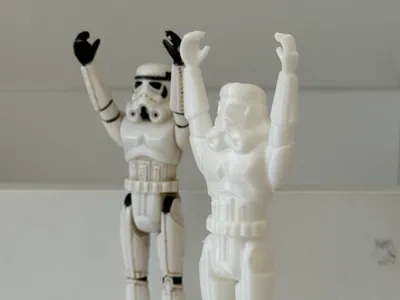 Star Wars Stormtrooper Partying Arms Up