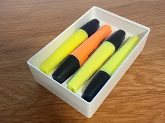 Gridfinity Flat Highlighter Holder 2×3