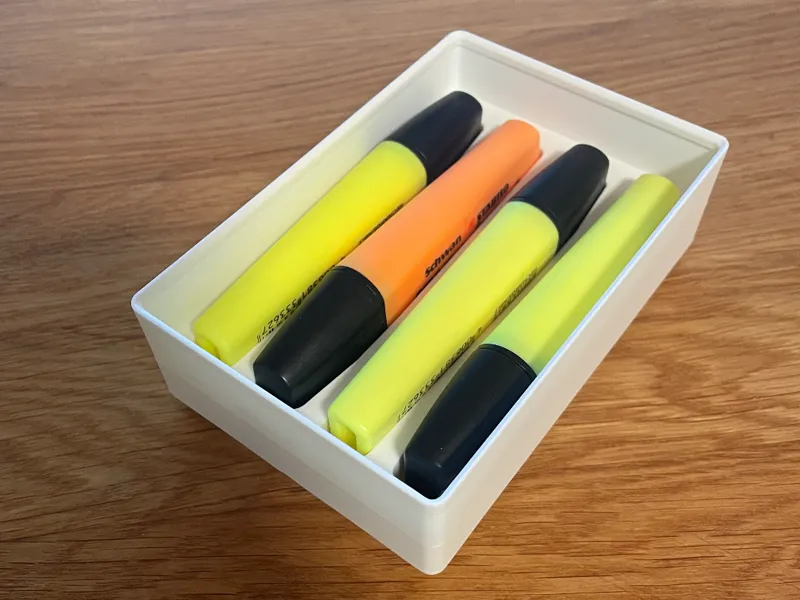 Gridfinity Flat Highlighter Holder 2×3
