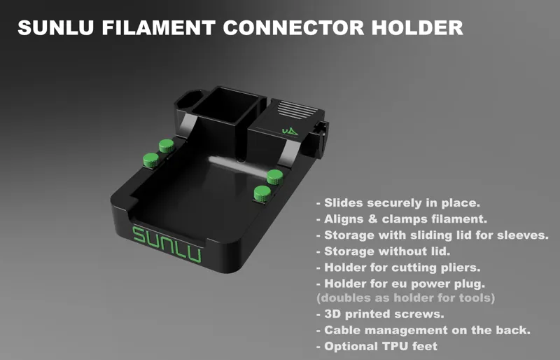 Sunlu Filament Connector (FC01) Holder + Storage