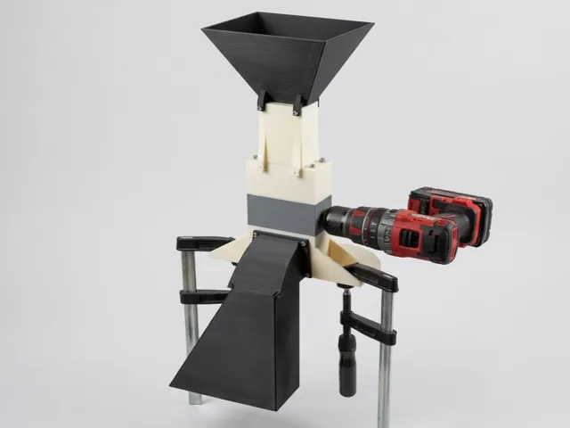 3D Print Waste Shredder (Drill-Powered)