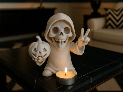 Spooky Cute Reaper Halloween Mini Grim Reaper  