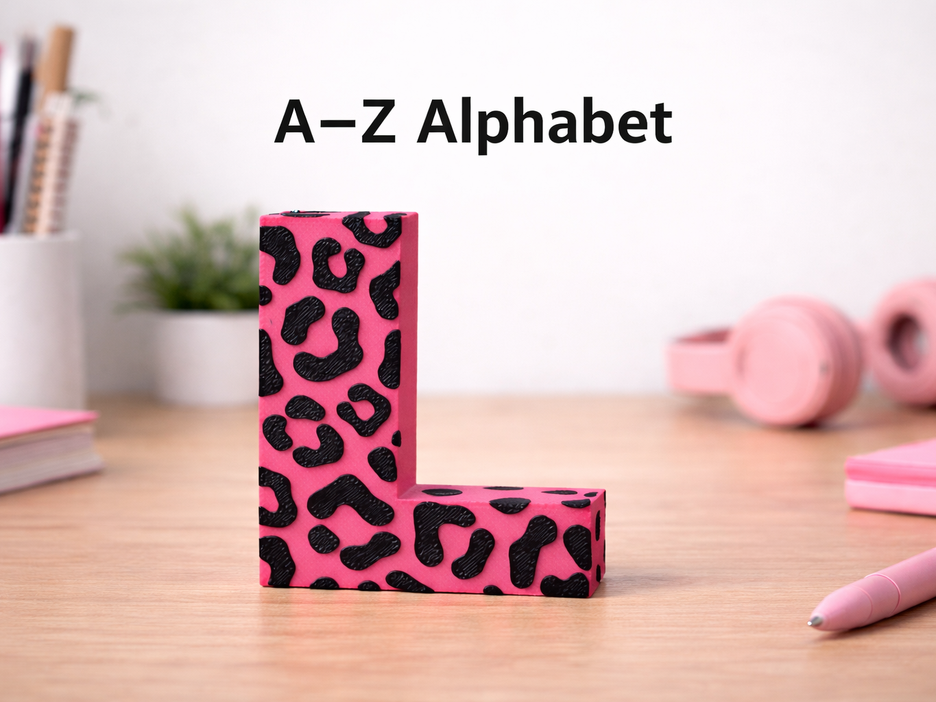Modern Leopard Print Alphabet – Letters + Symbols