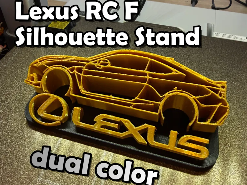 Lexus RC F Silhouette Logo Stand