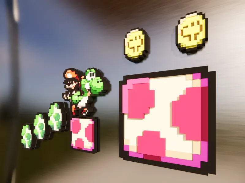 Super Mario World 2: Yoshi's Island Magnet Set 
