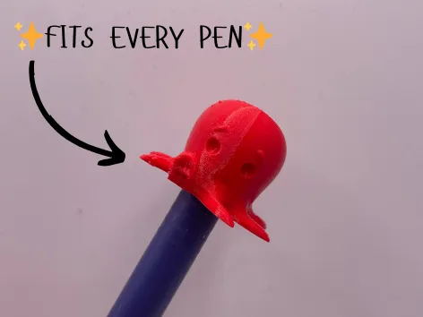 Cute octopus pencil topper