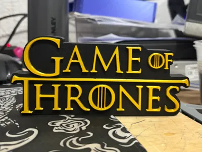 Game Of Thrones Logo Plaque - GOT Decoration