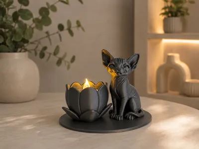 Sphynx Led Tealight Holder