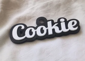 Llavero: Customizable Parametric Name Keychain Pet tag Dog — vista de referencia 3