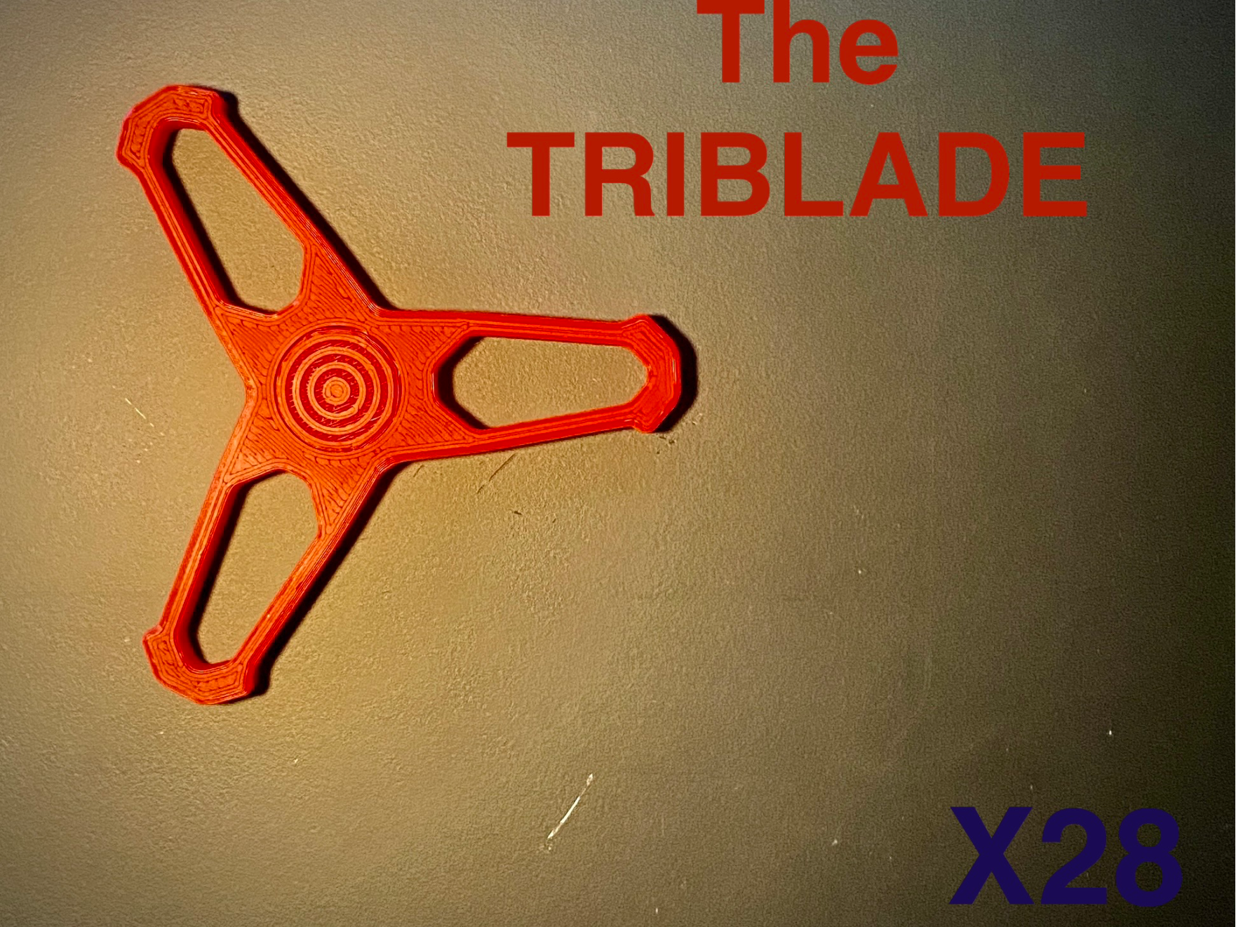 the TRIBLADE - print in place fidget spinner