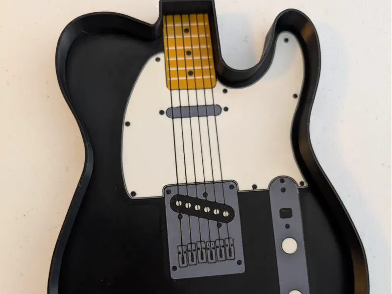 Telecaster Guitar Themed Catch All Tray