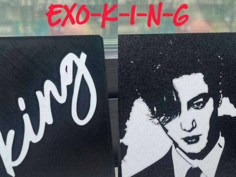 king EXO曾经的王 签名照 仅25克料