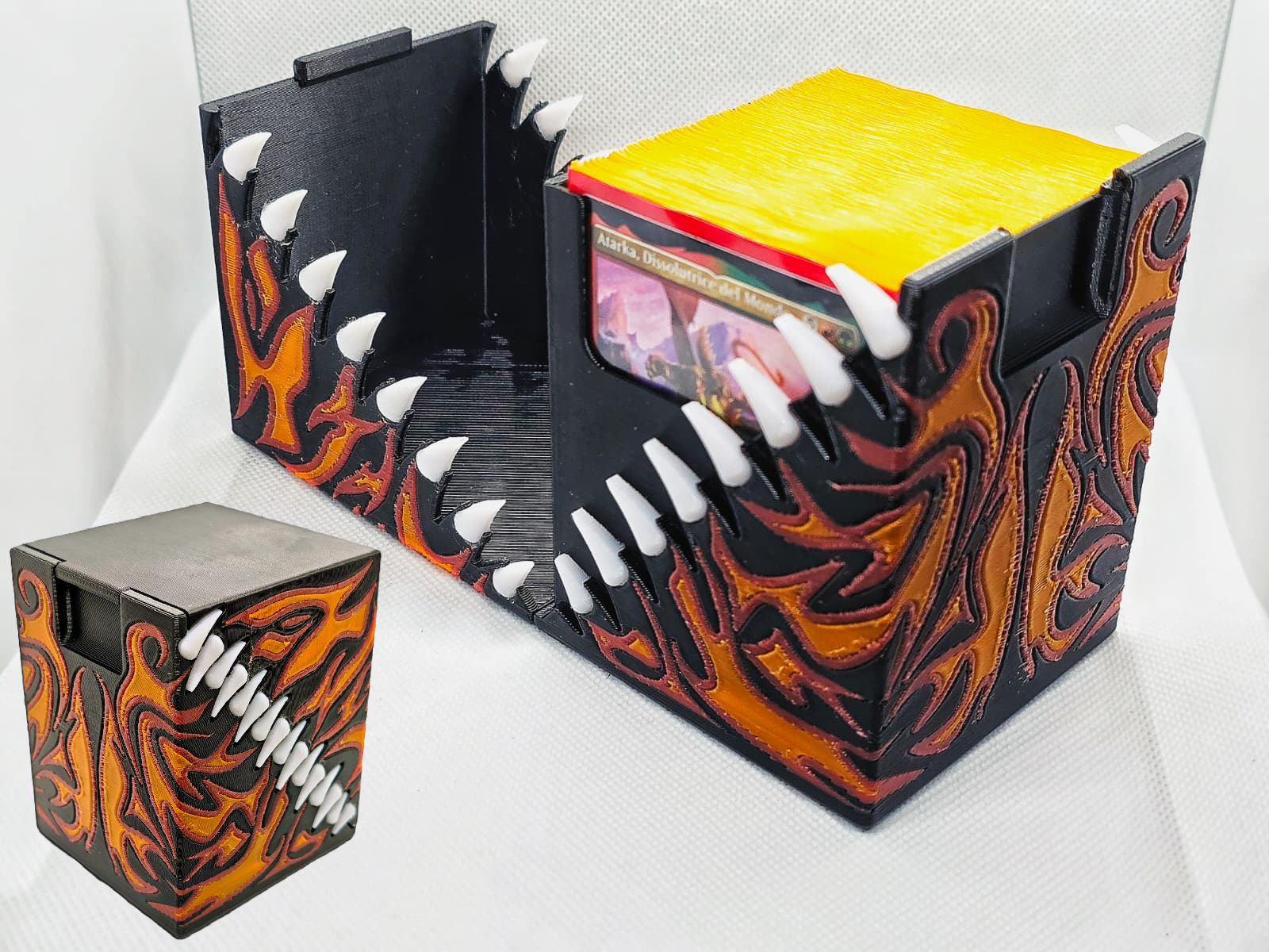 Flaming jaw deck box