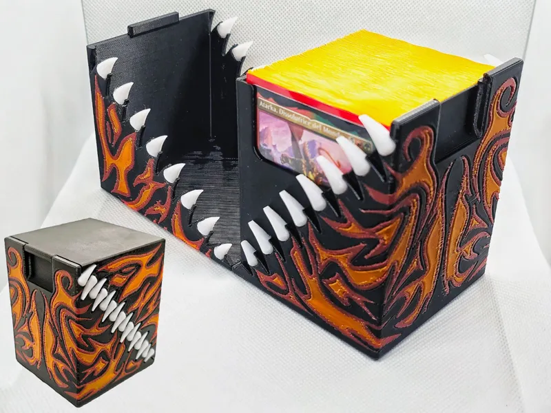 Flaming jaw deck box