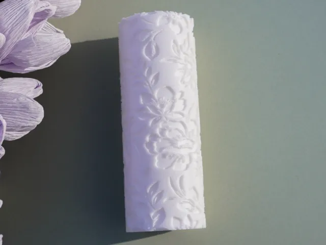 Texture Roller Dahlia Pattern Polymer Clay Earring